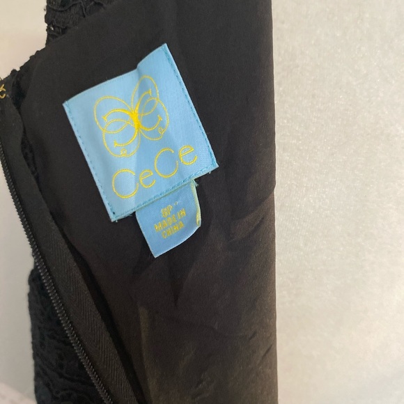 NWT CECE Black Lace Sleeveless Dress size 8P - Picture 14 of 15